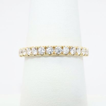 Picture of Traditional 14k Yellow Gold & Diamond Wedding Band