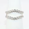 Picture of 14k White Gold & Diamond Contoured Insert Ring Enhancer 