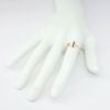 Picture of 14k Yellow Gold Split Shank Ring with Baguette Cut Ruby & Diamond Ends