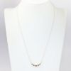 Picture of 14k Yellow Gold Necklace with Graduated, Alternating Ruby & Diamond Arc Pendant