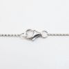 Picture of 14k White Gold Necklace with Pear Cut Ruby Pendant with Diamond Halo & Diamond Stations 