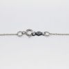 Picture of 14k White Gold Necklace with Pear Cut Ruby Pendant with Double Diamond Halo