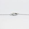 Picture of 14k White Gold Necklace with Circular Baguette Cut Diamond Pendant