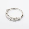 Picture of 14k White Gold & Diamond Waved Band Ring