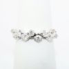Picture of 14k White Gold & Diamond Waved Band Ring