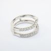 Picture of 14k White Gold & Contour Diamond Insert Ring Enhancer