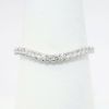 Picture of Delicate 14k White Gold & Diamond Contoured Wedding Band