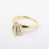 Picture of 14k Yellow Gold "Crown" Ring with Baguette Cut Diamonds