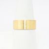 Picture of 14k Yellow Gold Brushed Finished Wedding Band with Latin Inscription Inside