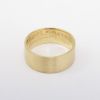 Picture of 14k Yellow Gold Brushed Finished Wedding Band with Latin Inscription Inside
