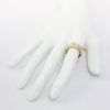 Picture of 14k Yellow Gold Brushed Finished Wedding Band with Latin Inscription Inside