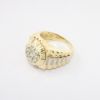 Picture of 14k Two-Tone Gold & Diamond Men's Wrist Watch Inspired Ring