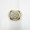 Picture of 14k Two-Tone Gold & Diamond Men's Wrist Watch Inspired Ring