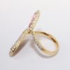 Picture of 18k Rose Gold "Ocean Bliss" Opal, Pink Sapphire, And Diamond Bypass Ring