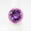 Picture of 14k Yellow Gold & Amethyst Ring with Bright Purple Enamel Halo