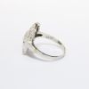 Picture of Antique Art Deco Era 14k White Gold Filigree Statement Ring with Diamond Accent 