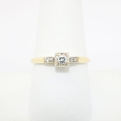 Picture of Vintage 1940's 14k Gold & Diamond Engagement Ring