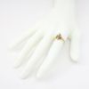 Picture of Antique Victorian Era 15k Yellow Gold, Old Mine Cut Diamond & Black Enamel Cross Ring