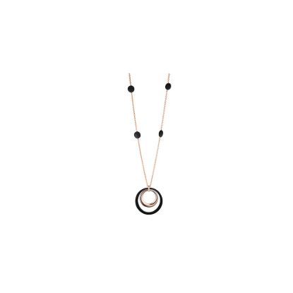 Picture of 42" Sterling Silver Rose Gold Vermeil Necklace 