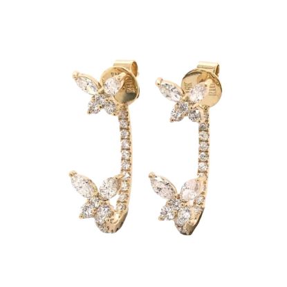 Picture of 18k Yellow Gold Scintillate Diamond Earrings 