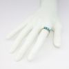 Picture of Antique Victorian Era 10k Gold & Graduating Turquoise Cabochon Ring