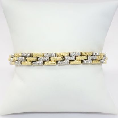 Picture of 18k Two Tone Gold Diamond Bracelet 