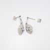 Picture of 14k White Gold Diamond Dangle Earrings 
