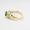 Picture of 14k Yellow Gold Emerald & Diamond Ring 