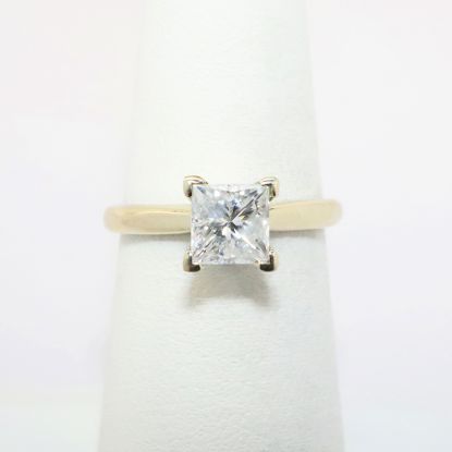Picture of 14k White Gold Princess Cut Diamond Engagement