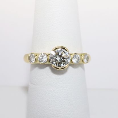 Picture of 18k Yellow Gold Diamond Bridal Ring 