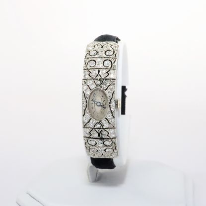 Picture of Platinum Art Deco Diamond Wristwatch 