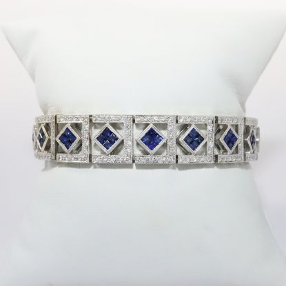 Picture of Elegant Sapphire & Diamond Bracelet