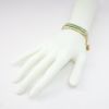 Picture of 18k Yellow Gold Emerald & Diamond Bracelet 