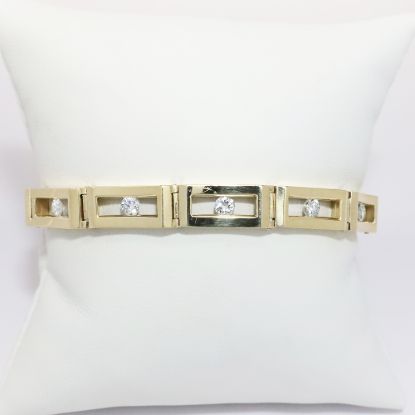 Picture of 14k Yellow Gold Dazzling Diamond Bracelet 