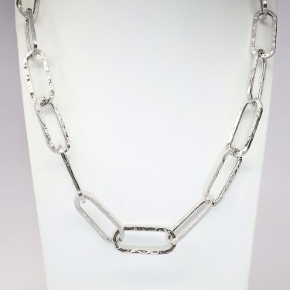 Picture of 32" Sterling Silver Paper Clip Necklace 