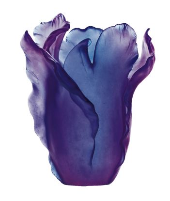 Picture of Daum Large Tulip Vase in Ultraviolet
