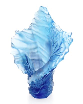 Picture of Daum Blue Coral Sea Medium Vase