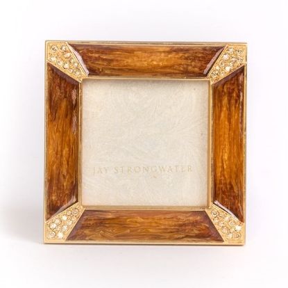 Picture of Jay Strongwater Leland Pavé Corner Square Frame - Topaz