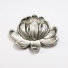 Picture of Antique Art Nouveau Sterling Silver Lotus 2-Piece Belt Buckle by William B. Kerr