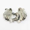 Picture of Antique Art Nouveau Sterling Silver Lotus 2-Piece Belt Buckle by William B. Kerr
