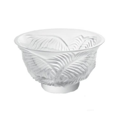 Picture of Lalique Kelapa Palm Leaf Bowl In Medium With Original Box