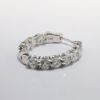 Picture of 14k White Gold & Diamond Hoop Earrings