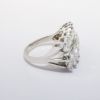 Picture of 14k White Gold Ring with Three Rows of Diamonds