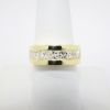 Picture of Squared 18k Yellow Gold & Channel Set, Square Cut Diamond Wedding Band