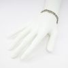 Picture of Antique Art Deco 14k White Gold Filigree, Diamond & Synthetic Sapphire Bracelet