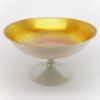 Picture of Antique Carder Era Steuben Glass Gold Calcite Footed Centerpiece Bowl, Shape #5150