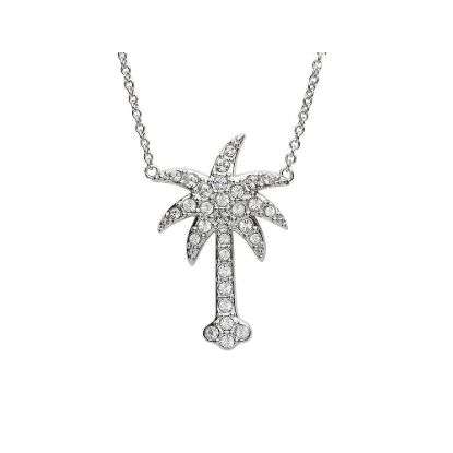 Picture of Sterling Silver Swarovski  Crystal Palm Tree Necklace 