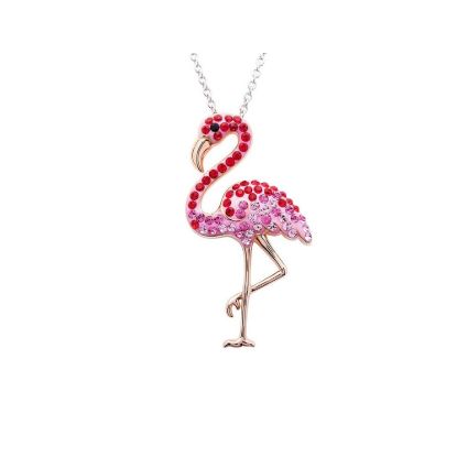 Picture of Sterling Silver Swarovski Flamingo Necklace