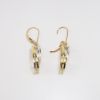 Picture of 14k Two-Tone Gold & Diamond Dangle Earrings 