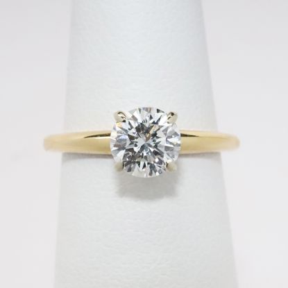 Picture of 18k Yellow Gold Solitaire Diamond Ring